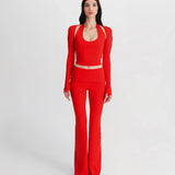 Off-Duty Yoga Pants - Red