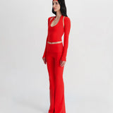 Off-Duty Yoga Pants - Red