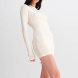 Vanilla Long Sleeve Dress - Bej