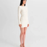 Vanilla Long Sleeve Dress - Bej
