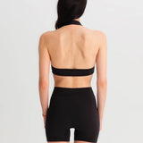 Halter Biker Set - Black