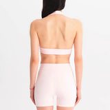 Halter Biker Set - Pembe