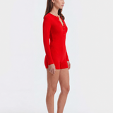Crush Playsuit - Kırmızı