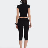 Off-Duty Yoga Capri Pants - Siyah