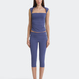 Off-Duty Capri Set - Mavi