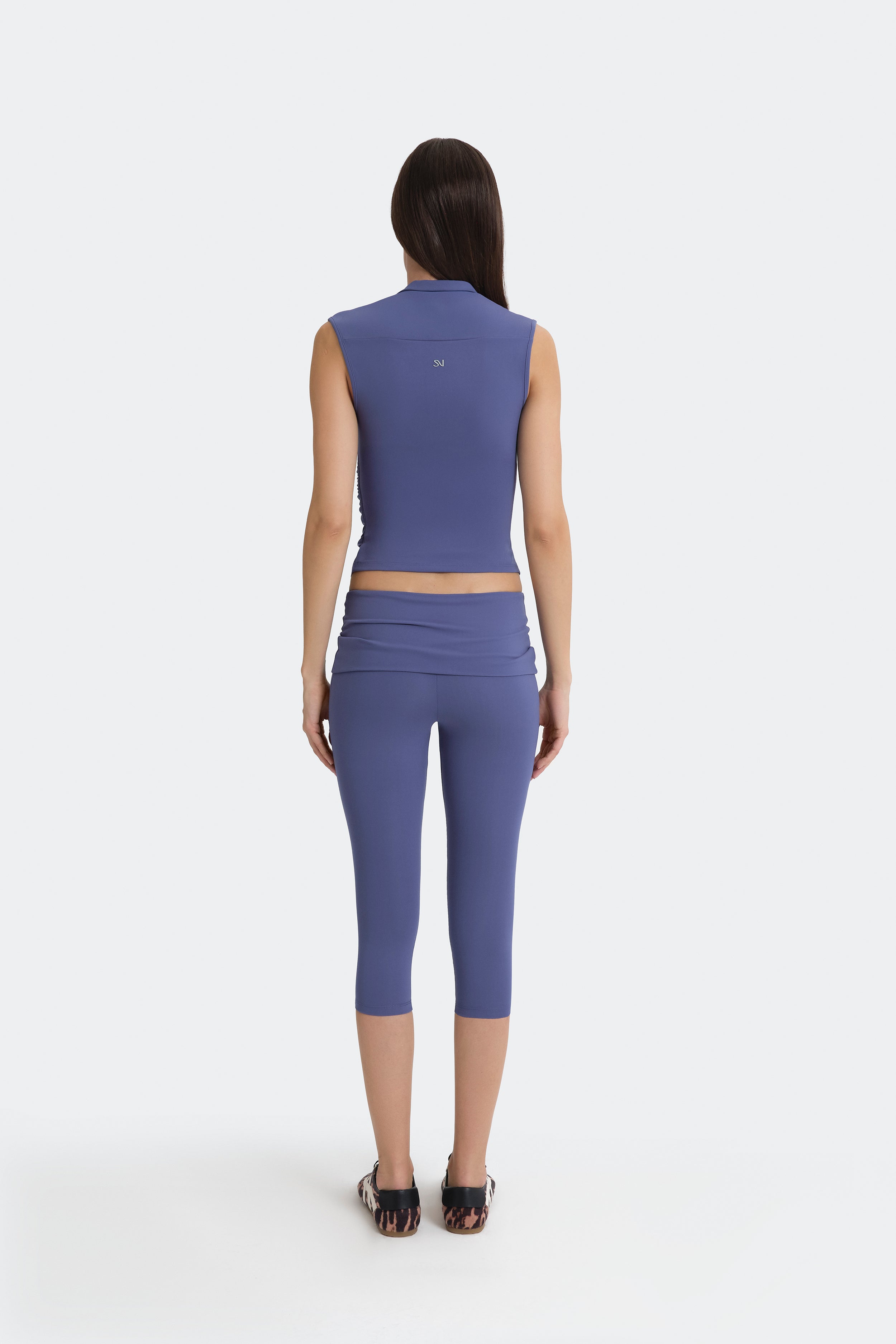 Off-Duty Yoga Capri Pants - Blue