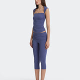 Off-Duty Capri Set - Mavi