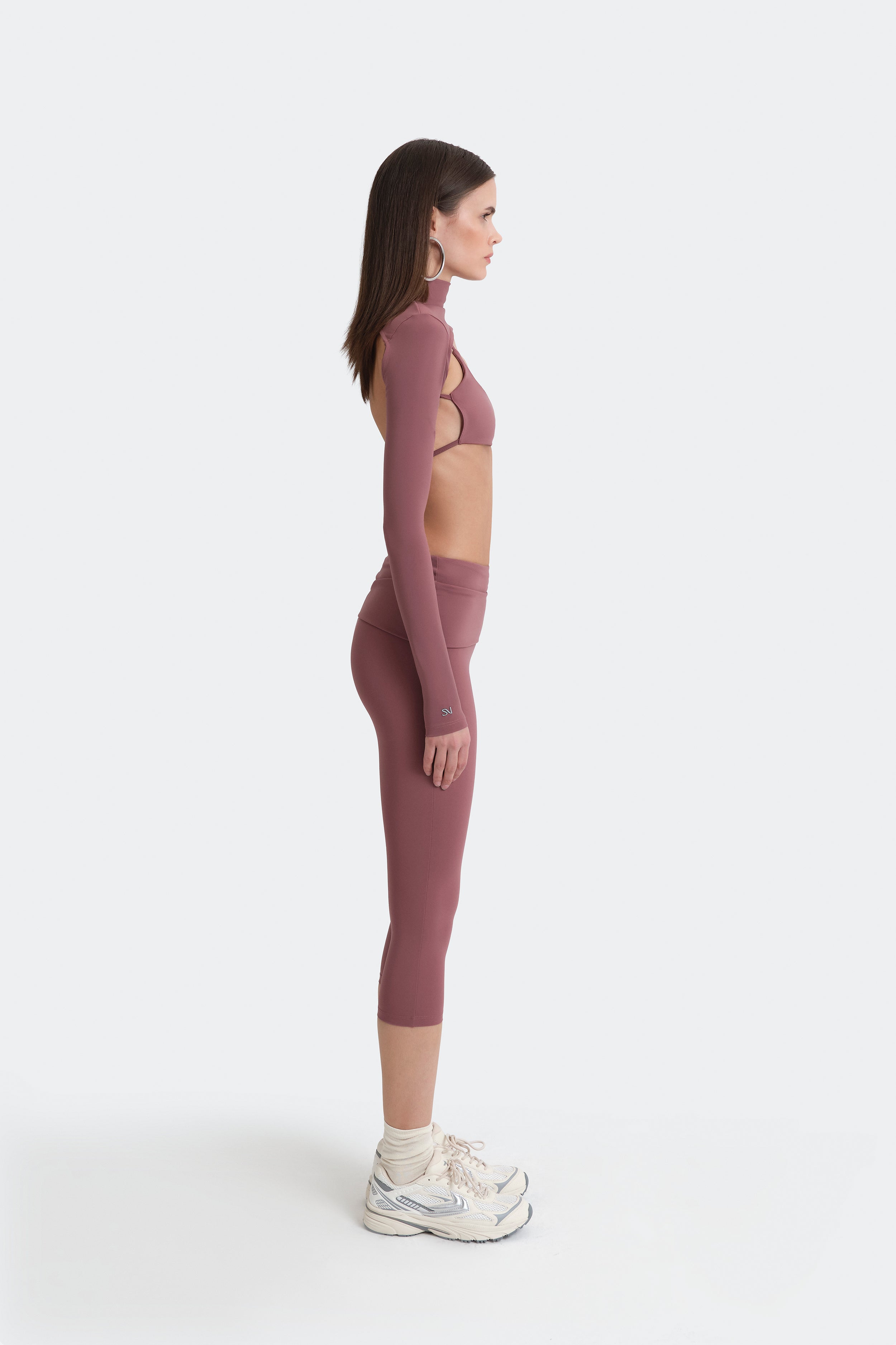 Off-Duty Yoga Capri Pants - Gül Kurusu
