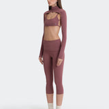 Off-Duty Capri Set - Mauve
