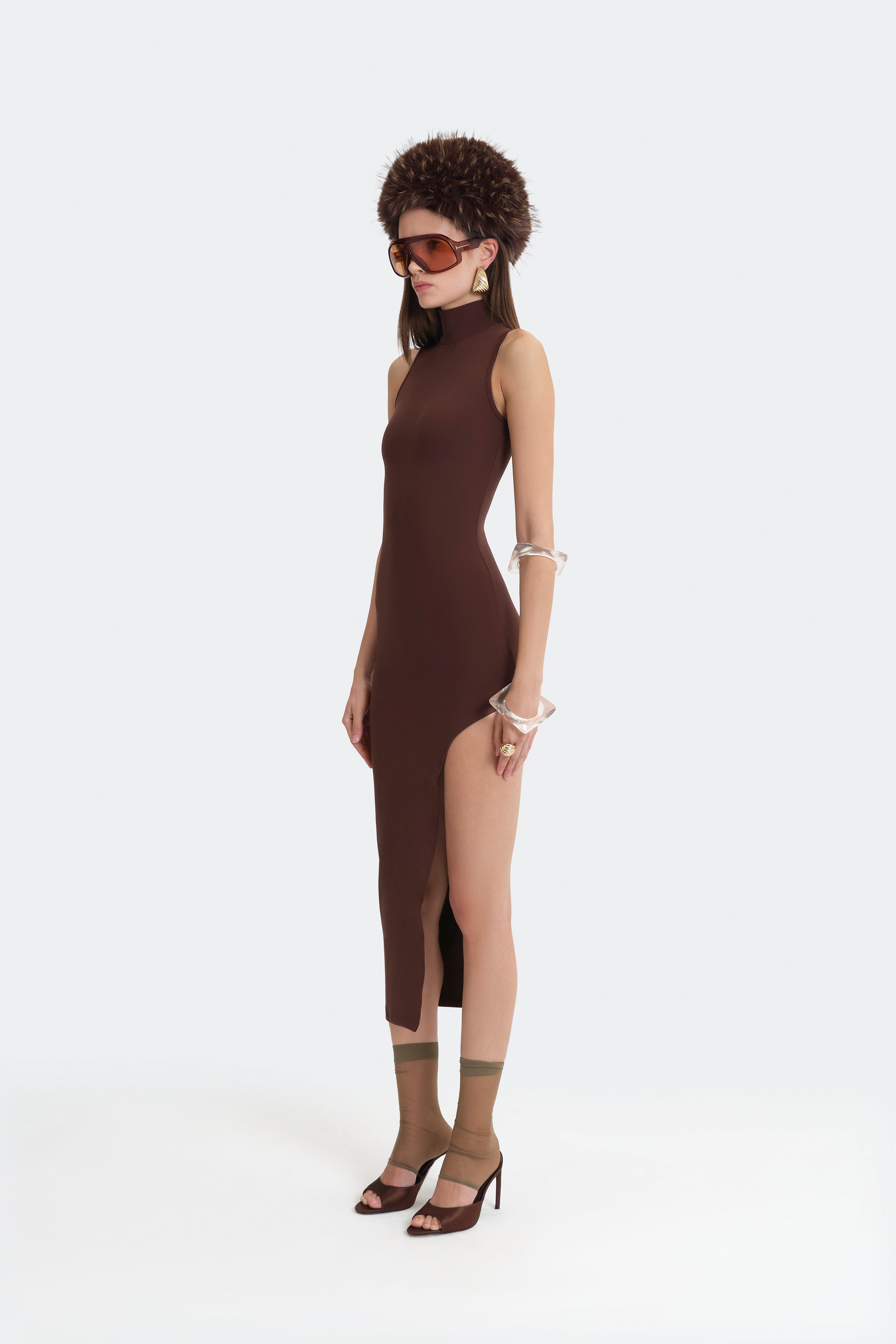 Sevv Dress - Kahverengi