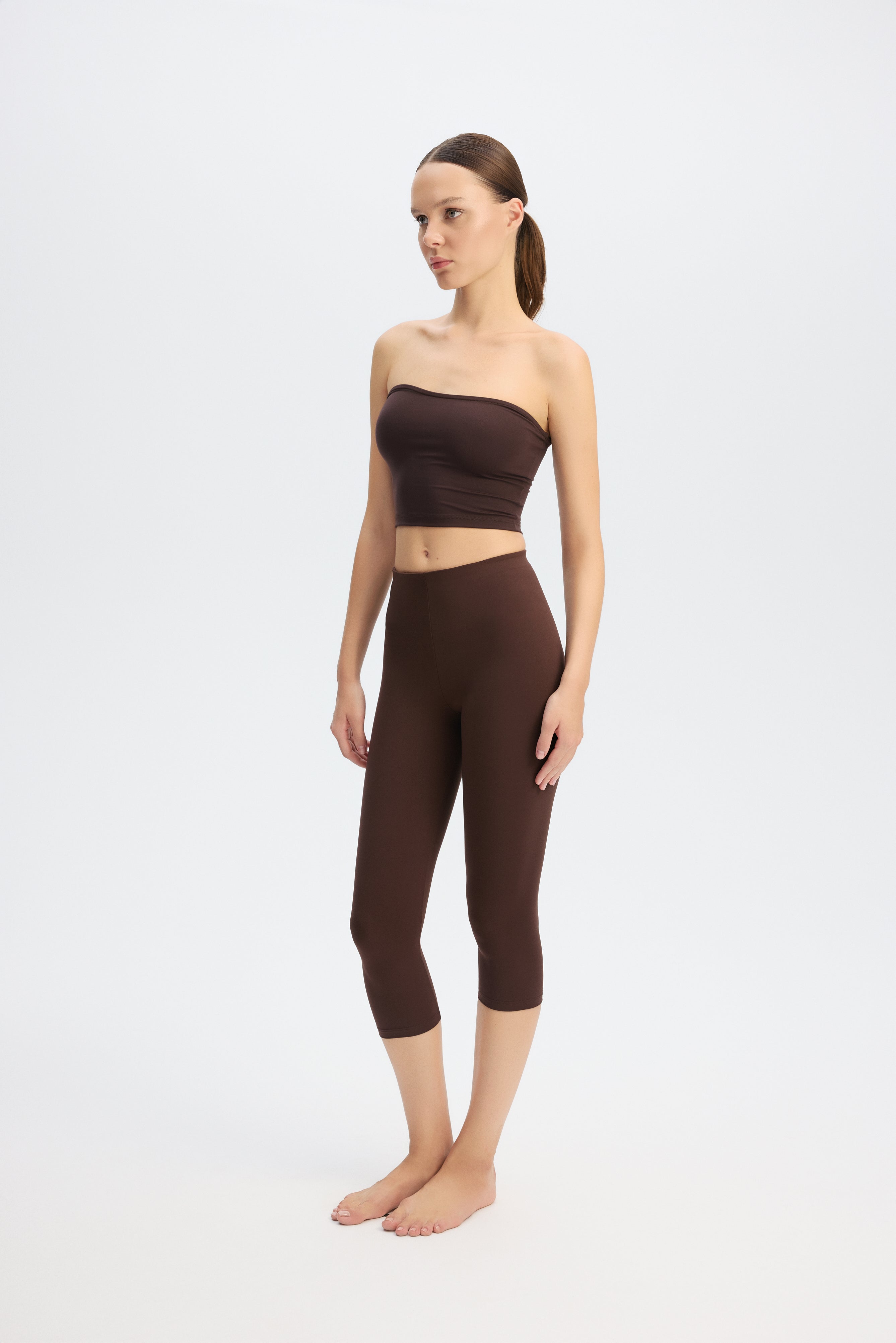 Shelby Capri Bottom - Brown