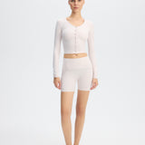 Skin Cardigan Top - Pembe