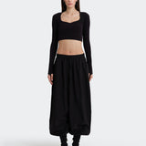 Sky Long Sleeve Top - Siyah