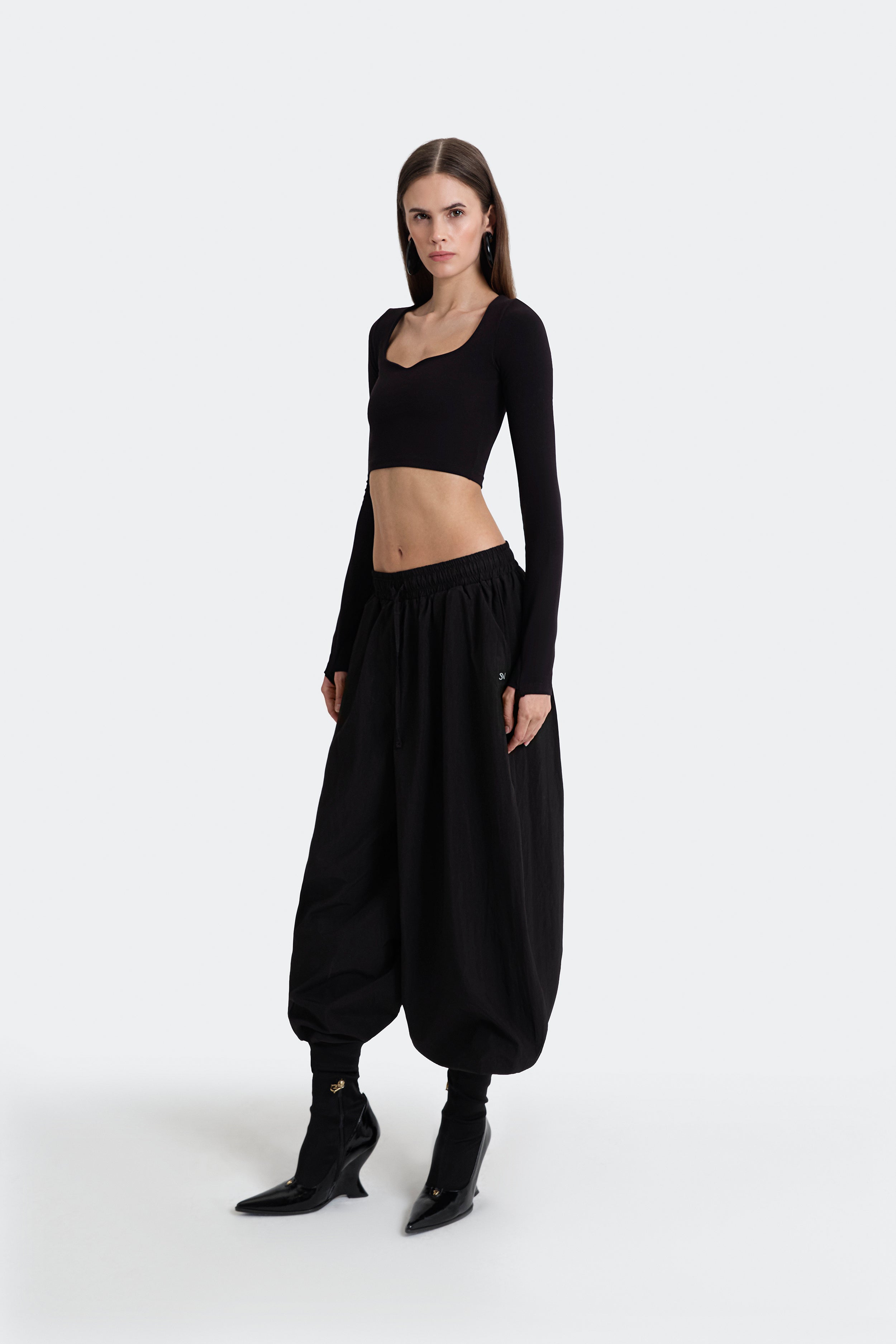 Sky Long Sleeve Top - Black