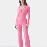 Soft Lounge Long Sleeve Top - Pink