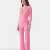 Soft Lounge Long Sleeve Top - Pink